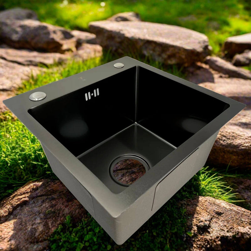 BLACK STAINLESS STEEL NANOTECH SINK - Lonavity